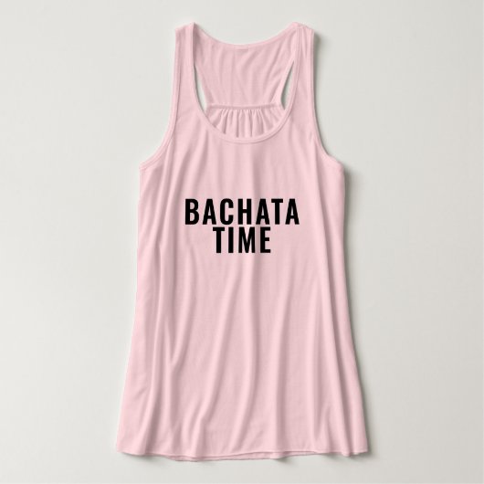 Bachata-tijd Tanktop (Design voorkant)