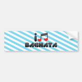 Bachata-ventilator Bumpersticker (Voorkant)
