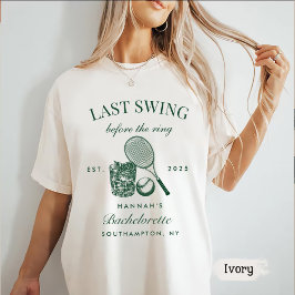 Bache Green Laatste Swing Voor De Ring Tennis T-shirt