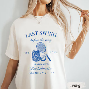 Bache Roze Laatste Swing Voor De Ring Tennis T-shirt