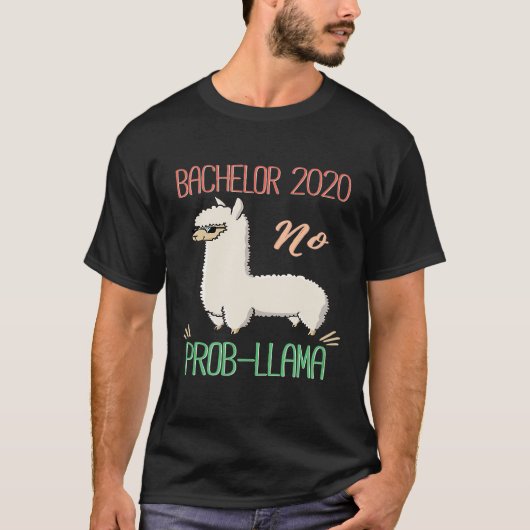Bachelor 2020 Geen Probleem Lama T-shirt (Voorkant)