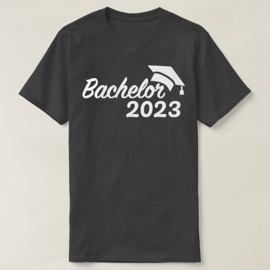 Bachelor 2023 voor afstuderen en afgestudeerden t-shirt (Design voorkant)