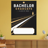 Bachelor Afgestudeerde 2026 Aangepaste naam Canvas Afdruk (Insitu (Woonkamer))