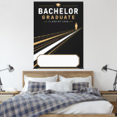 Bachelor Afgestudeerde 2026 Aangepaste naam Canvas Afdruk (Insitu (Slaapkamer))