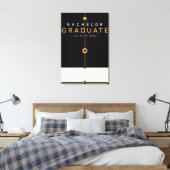 Bachelor Afgestudeerde 2026 Eigen Naam Cadeau Canvas Afdruk (Insitu (Slaapkamer))