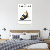 Bachelor Afgestudeerde 2026 Eigen Naam Canvas Afdruk (Insitu (Slaapkamer))