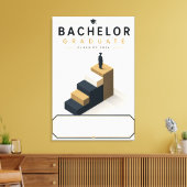 Bachelor Afgestudeerde 2026 Eigen Naam Canvas Afdruk (Insitu (Woonkamer))