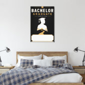 Bachelor Afgestudeerde 2026 Naam op Maat Ontwerp Canvas Afdruk (Insitu (Slaapkamer))