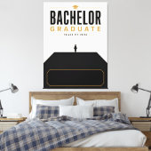 Bachelor Afgestudeerde Klas van 2026 Aangepaste Na Canvas Afdruk (Insitu (Slaapkamer))
