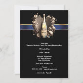 Bachelor afstuderen verjaardag | mousserende wijn kaart (Achterkant)