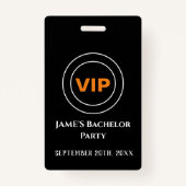 Bachelor Bachelorette Access Pass VIP Badge (Voorkant)