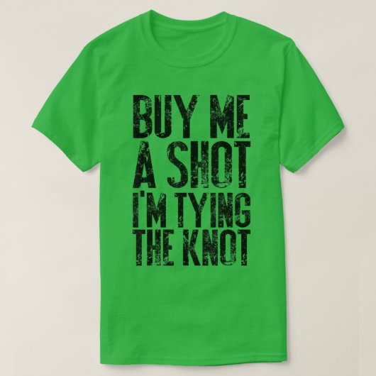 Bachelor & Bachelorette Feest Bruidegom & Bruid T T-shirt (Design voorkant)