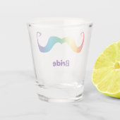 Bachelor/Bachelorette/Huwelijk Regenboogsnor 2 Shot Glas (Achterkant)