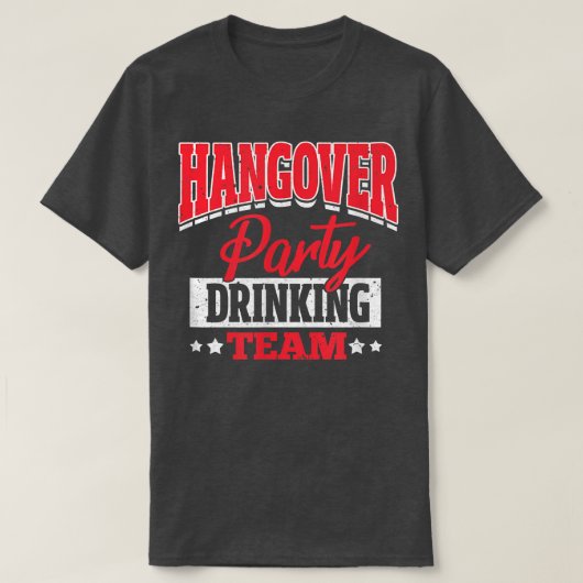 Bachelor Bachelorette katerfeest drankteam T-shirt (Design voorkant)