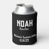 Bachelor Bachelorette party Idea Personalized Beer Blikjeskoeler (Blikje Voorkant)