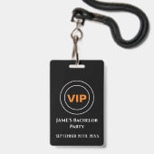 Bachelor Bachelorette-toegangspas VIP Badge (Voorzijde met lanyard)