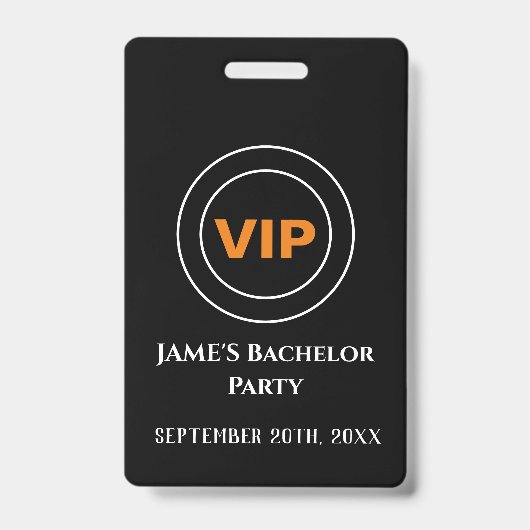 Bachelor Bachelorette-toegangspas VIP Badge (Voorzijde)