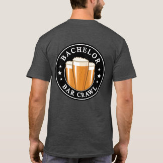 Bachelor Bar Crawl - Hoera voor de nacht! T-shirt