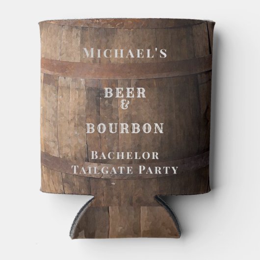 Bachelor Bier & Bourbon Tailgate Party Weekend Blikjeskoeler (Voorkant)