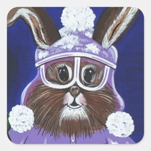 Bachelor Brats Vierkante Sticker (Voorkant)