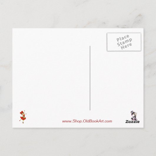 Bachelor Button Briefkaart (Achterkant)