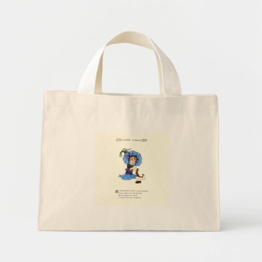 Bachelor Button Mini Tote Bag (Voorkant)