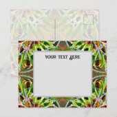 Bachelor Button Postcard Uitnodiging Briefkaart (Voorkant / Achterkant)