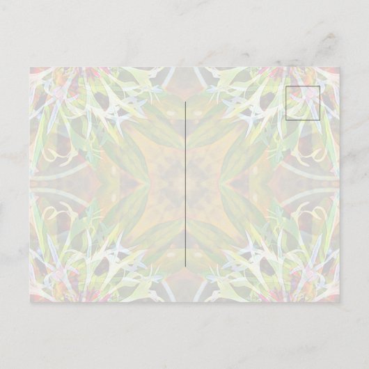 Bachelor Button Postcard Uitnodiging Briefkaart (Achterkant)