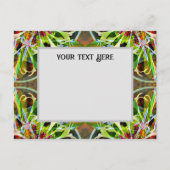 Bachelor Button Postcard Uitnodiging Briefkaart (Voorkant)