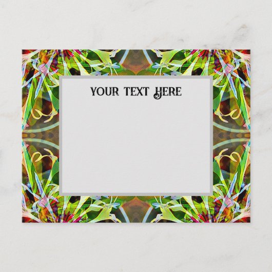 Bachelor Button Postcard Uitnodiging Briefkaart (Voorkant)