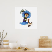 Bachelor Button Poster (Keuken)