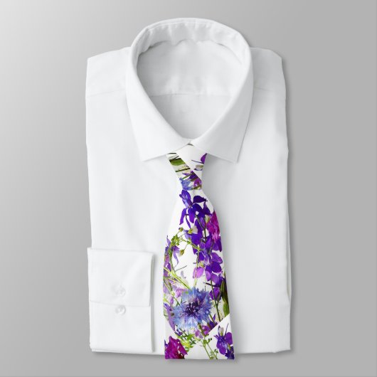 Bachelor Button Stropdas (Gebonden)