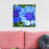 Bachelor Buttonnen Canvas Afdruk (Insitu (Woonkamer))