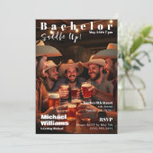 Bachelor Country Magazine Hoesje Kaart (Staand voorkant)