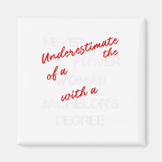 Bachelor Degree Afstuderen Diploma Viering Magneet (Voorkant)