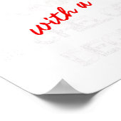 Bachelor Degree Afstuderen Diploma Viering Poster (Hoek)