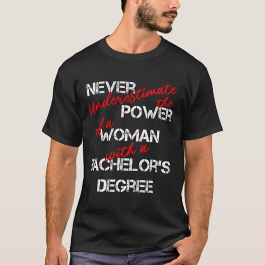 Bachelor Degree Afstuderen Diploma Viering T-shirt (Voorkant)