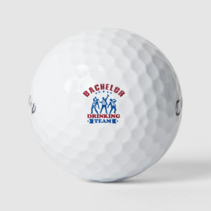 Bachelor drink team golfballen