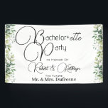 Bachelor ette Party-foliage Spandoek<br><div class="desc">Een mooie banner met eenvoudige personalisatie.</div>