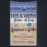 Bachelor ette Party Weekend on the Water Invitatio Spandoek<br><div class="desc">Een geweldige banner voor een vrijgezellenfeest ette. Een leuke strandachtergrond met eenvoudige personalisatie.</div>