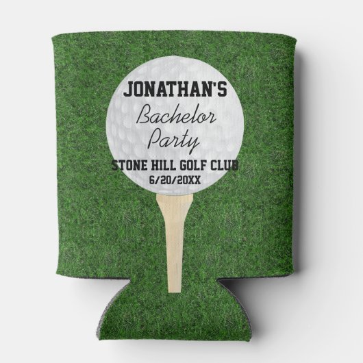 Bachelor Golfing Party of Birthday Golfing Party Blikjeskoeler (Achterkant)
