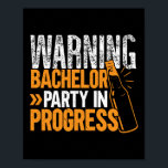 Bachelor in Progress Groomsquad Groom Squad Poster<br><div class="desc">Party Bachelor In Vooruitgang Groomsquad Groom Squad Bruid Lange Mouw _1</div>