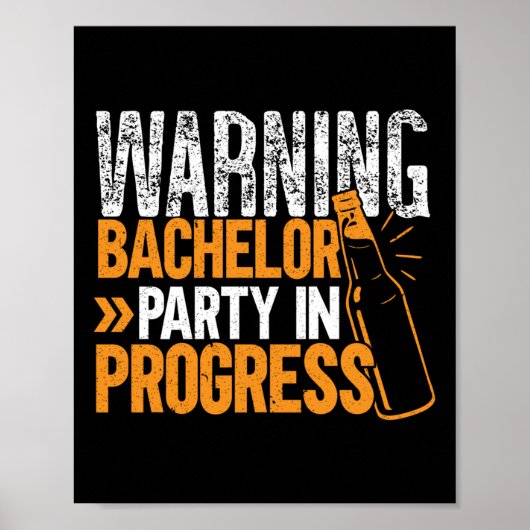 Bachelor in Progress Groomsquad Groom Squad Poster (Voorkant)