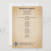 Bachelor Laatste RODEO Westerne Cowboy Texas Adven Kaart (Achterkant)