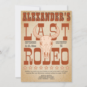 Bachelor Laatste RODEO Westerne Cowboy Texas Adven Kaart