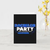 Bachelor Loading Groom Bride Party Funny Kaart (Gele Bloem)