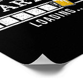 Bachelor Loading Groom Bride Party Funny Poster (Hoek)