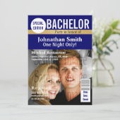 Bachelor magazine fotoshoot PERSONALISEREN Kaart (Staand voorkant)