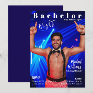 Bachelor Night Magazine Hoesje Kaart