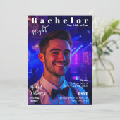 Bachelor Night Magazine Hoesje Kaart (Staand voorkant)